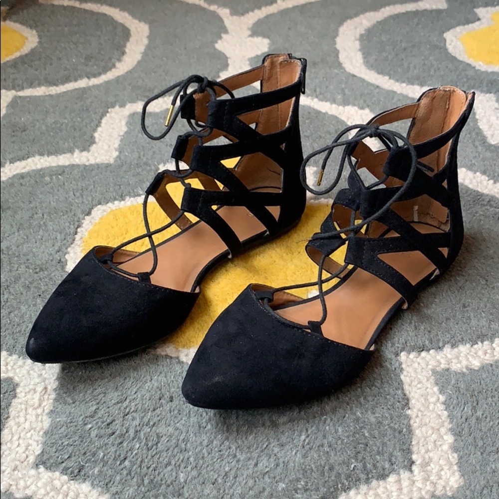 Lace-up Gladiator Dress Flats